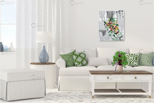 פריחה גולמית 2 – ורד דיין | תמונה לקיר בסגנון מודרני