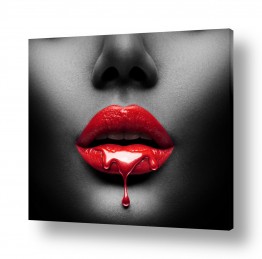 תמונות לפי נושאים נשיקות | שפתיים אדומות