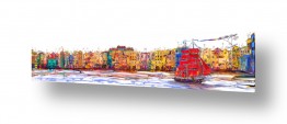 כלי שייט מרינה | עיר נמל צבעונית