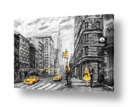 נוף עירוני אורבני כבישים | לתפוס מונית בניו יורק