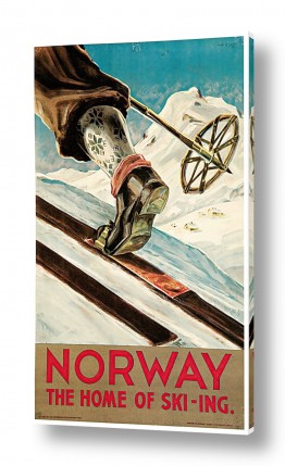 תמונות לפי נושאים רטרו | נורווגיה סקי רטרו