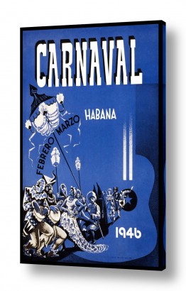 קולקציה 2023 כרזות וינטג' של מקומות בעולם | Carnaval Habana