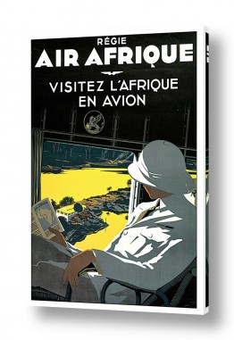 וינטג' ורטרו פוסטרים בסגנון וינטג' | Air Afriquw