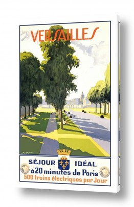 קולקציה 2023 כרזות וינטג' של מקומות בעולם | Versailles
