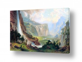 מים מפלים | Albert Bierstadt 022