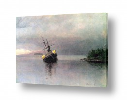 כלי שייט ספינות | Albert Bierstadt 036
