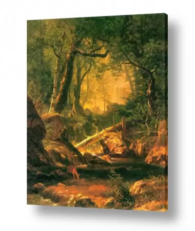 אומנות יפה אומנות קלאסית | Albert Bierstadt 063
