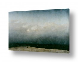 אמנים מפורסמים קספר דויד פרידריך |  Monk by sea