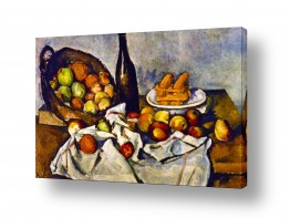 טבע דומם סלסלת פירות | Paul Cezanne 001