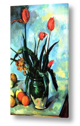טבע דומם אגרטל פרחים | Paul Cezanne 012