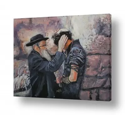 ירושלים הכותל המערבי | הנחת תפילין בכותל