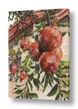 עלים עלים אדומים | הנצו הרימונים