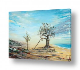 ציורים דוד פיש | כעוף החול