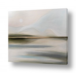 ימים ואגמים בישראל הכנרת | נוף הרים עם שקיעה