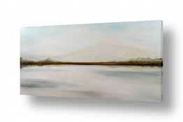 ימים ואגמים בישראל הכנרת | נוף רוחבי עם פס זהב