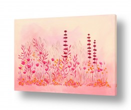 נושאים טבע דומם | שדה פורח בורוד (עדין)