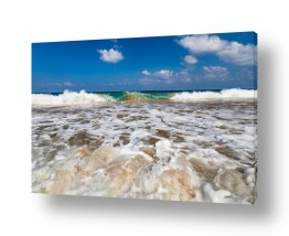 נוף ים גלים | חוף הים