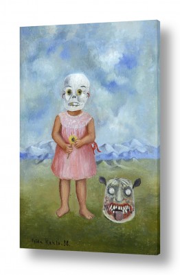 ציורים ציורים מפורסמים |  Girl with Death Mask