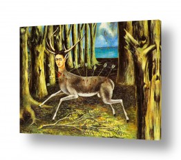 אומנות יפה אומנות קלאסית | The Wounded Deer