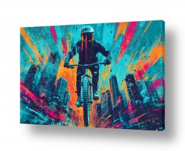 כלי רכב אופניים | רוכב העיר הצבעונית