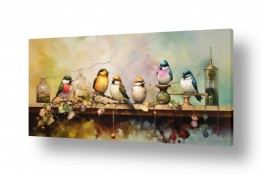 ציורים ציורים של בעלי חיים | ציפורים במטבח