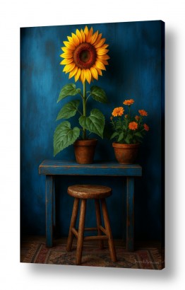 פרחים חמניות | בלוז לחמנייה