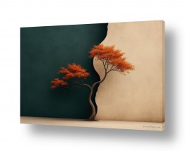 תמונות של בינה מלאכותית תמונות נאיביות עם בינה מלאכותית | חיבוק של סתיו