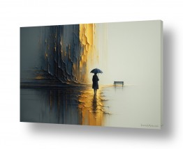 טבע דומם ספסלים | גשם מוזהב