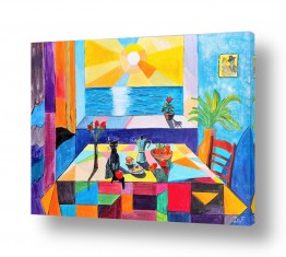 מזון ארוחת בוקר | החתול על השולחן