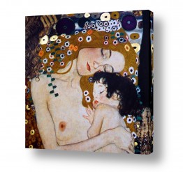 אמנים מפורסמים גוסטב קלימט | אישה עם ילד