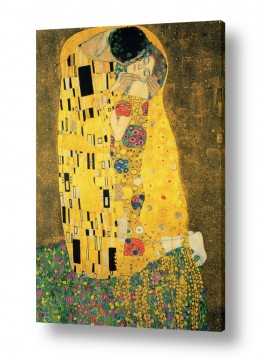 אמנים מפורסמים גוסטב קלימט | הנשיקה The kiss