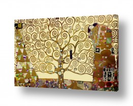 דקורטיבי מעוצב סגנון אימפרסיוניסטי | עץ החיים צהוב