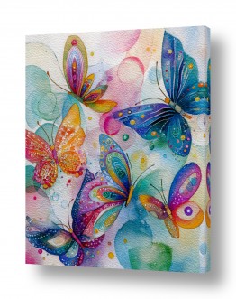 ציורים ליאת אור סמל | גן הפרפרים הקסום