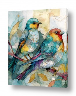 תמונות של בינה מלאכותית תמונות בעלי חיים עם בינה מלאכותית | ציפורים בצורות