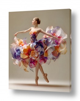 ציורים ליאת אור סמל | פריחה בתנועה