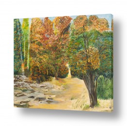 ציורי נוף על קנבס שבילים | מיפגש צמרות