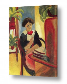 צבעים פופולארים צבע חום | August Macke 055