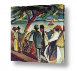 תמונות לפינת אוכל תמונות לפינת אוכל קלאסית | August Macke 057