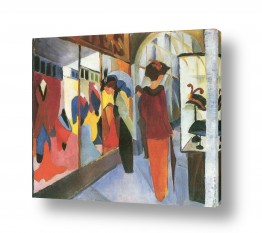תמונות לפינת אוכל תמונות לפינת אוכל קלאסית | August Macke 069