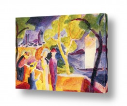 תמונות למשרד תמונות למשרד בסגנון קלאסי | August Macke 081