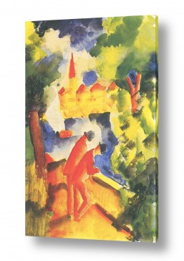 צבעים פופולארים צבע זהב | August Macke 083