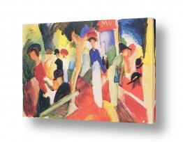 תמונות למשרד תמונות למשרד בסגנון קלאסי | August Macke 090