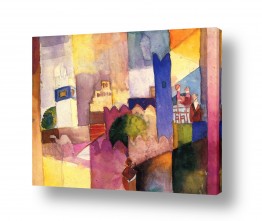 צבעים פופולארים צבע ורוד | August Macke 110