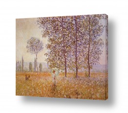 שילובים של צבע אפור אפור וורוד | Claude Monet 008