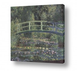 קלוד מונה קלוד מונה -  Oscar Claude Monet - פרחים | Water lily pond