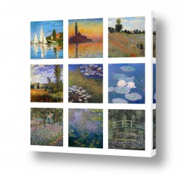 קלוד מונה קלוד מונה -  Oscar Claude Monet - הרבה | Claude Monet collage