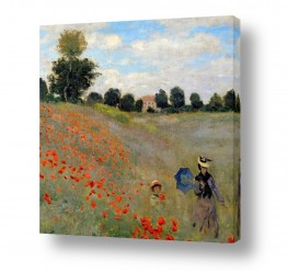 קלוד מונה קלוד מונה -  Oscar Claude Monet - פרחים | Wild poppies