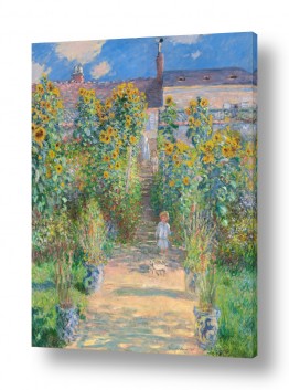 קלוד מונה קלוד מונה -  Oscar Claude Monet - פרחים | The Artist's Garden at Ve