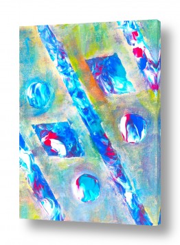 תמונות זכוכית תמונות זכוכית לסלון | פגישה צבעונית