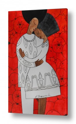 נטליה ברברניק נטליה ברברניק - ציורים מקצועים בסגנונות שונים - משפחה | אהבה ורימונים אדומים